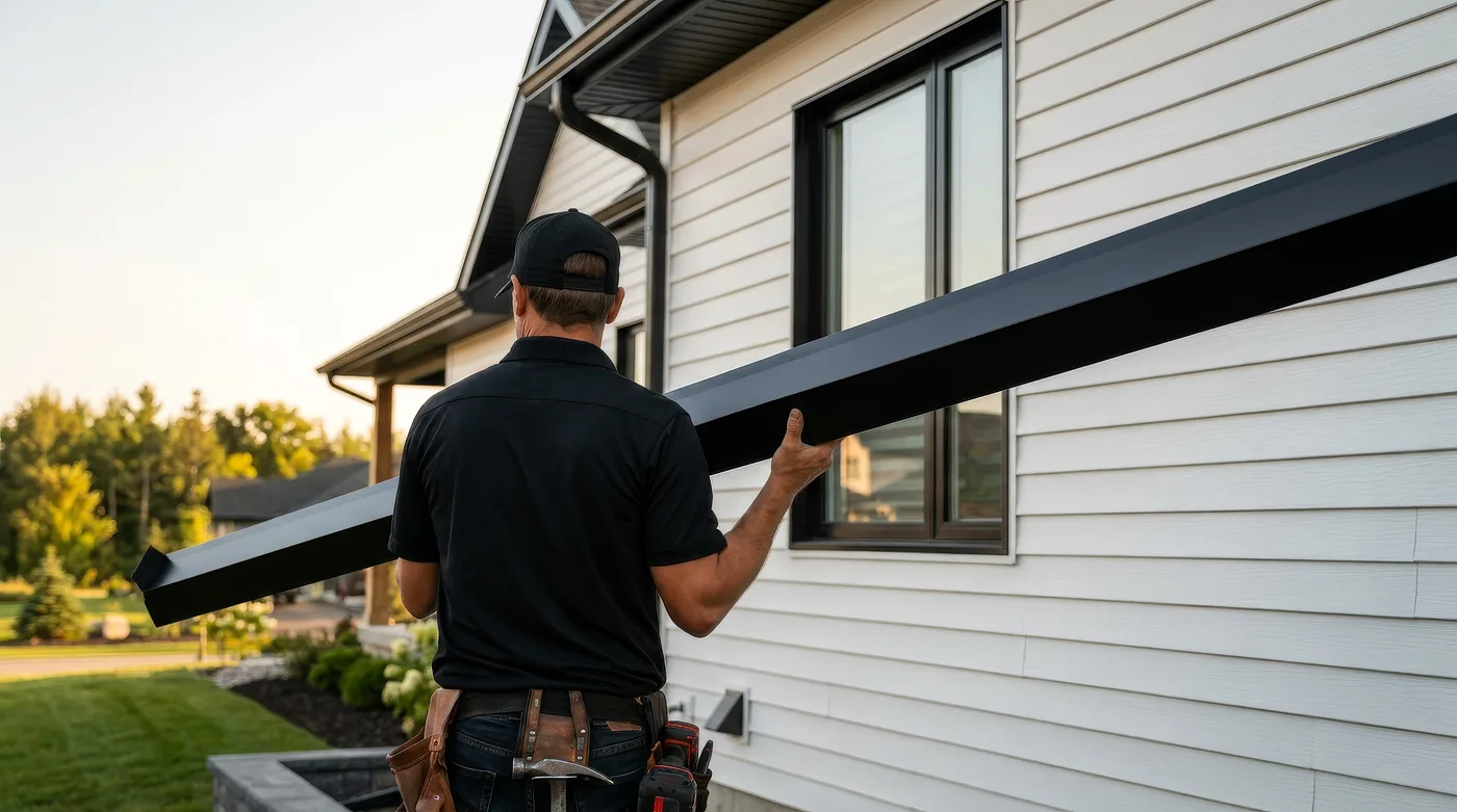 Installation de gouttières adaptée à votre maison par notre équipe locale